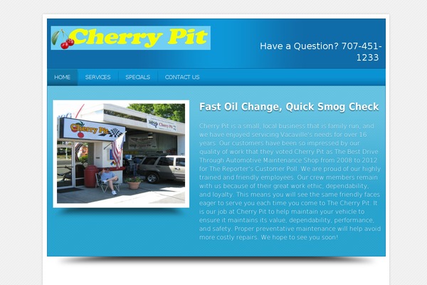 vacavillecherrypit.com site used Local Business