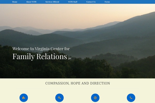 Vantage theme site design template sample