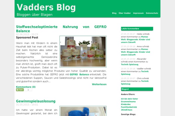 Site using Simple-social-buttons plugin