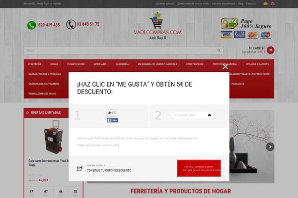 Shopping theme site design template sample