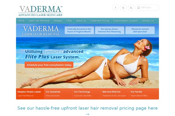 vadermahairremoval.com site used Healthpress Child