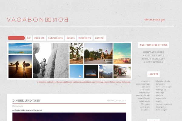 vagabondbond.com site used Html5wreckless