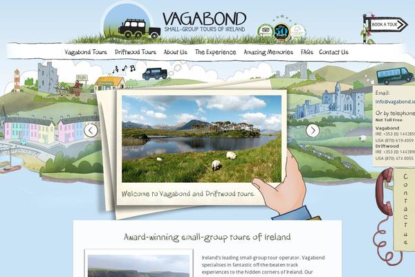 vagabond theme websites examples