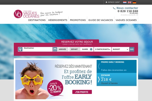 Cacoon theme site design template sample