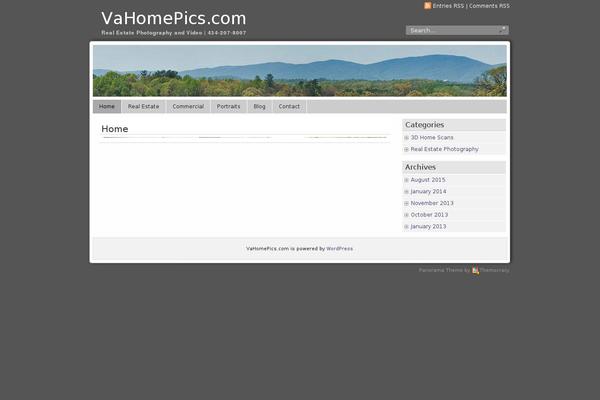 Panorama theme site design template sample