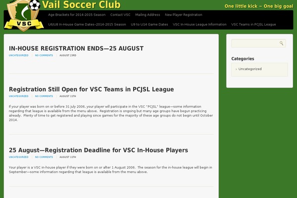 Soccerclub theme site design template sample