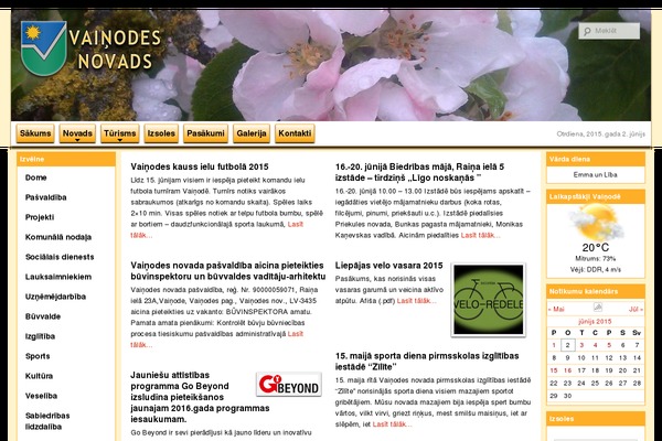 Site using Event Geek plugin
