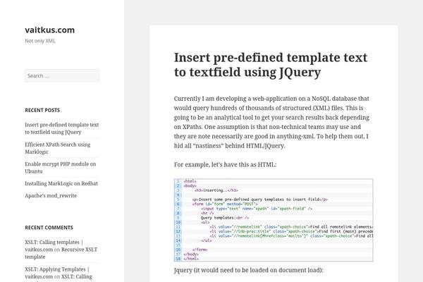 Site using Crayon Syntax Highlighter plugin
