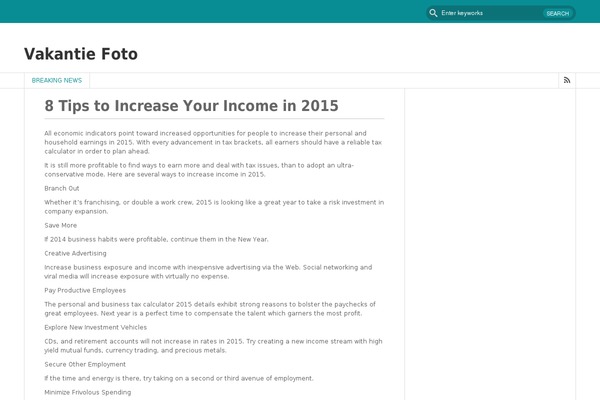 FastNews Light theme site design template sample