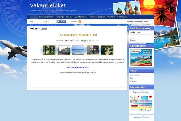 Travel Blogger theme site design template sample