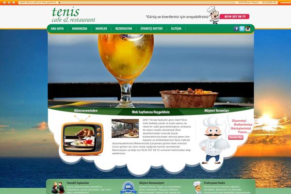 Restaurant theme site design template sample