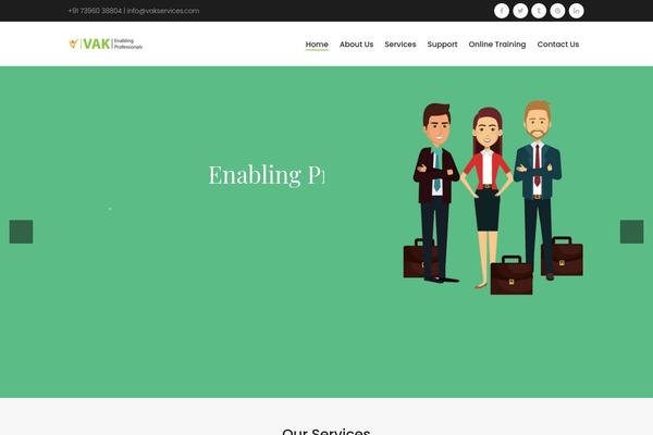 Academist theme site design template sample