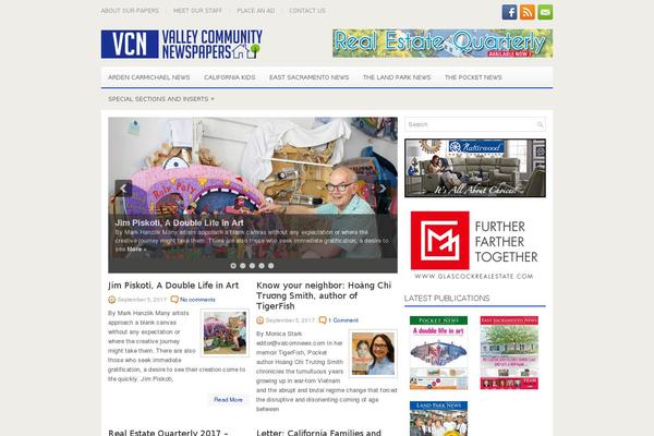 Newsroom theme site design template sample