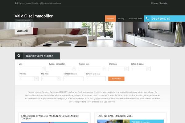 Realhomes Child theme site design template sample