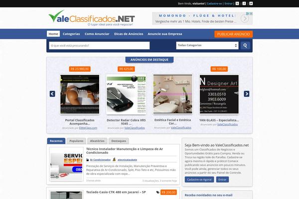Classiera theme site design template sample