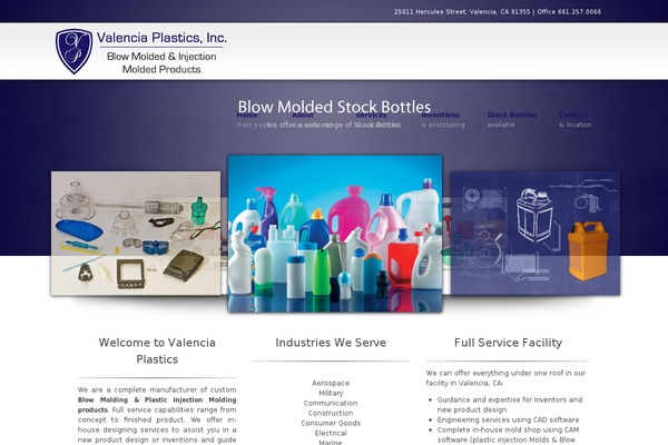 valenciaplastics.com site used Accent