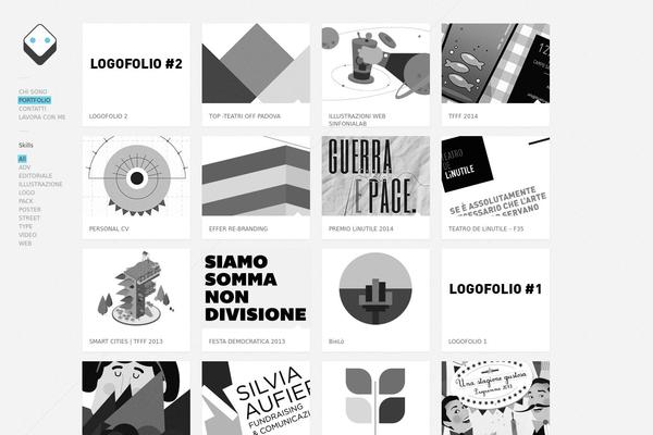 Gridlocked theme site design template sample