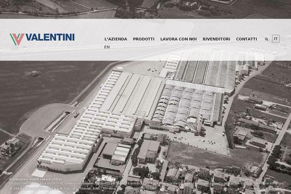 valentini.com site used Valentini