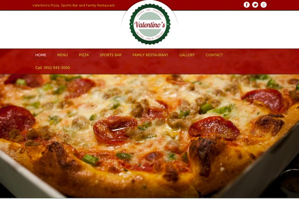 valentinospizzaandsportsbar.com site used Delicieux V1.0.7