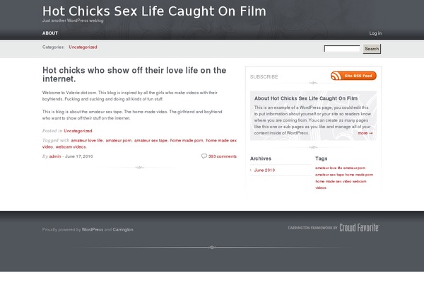 Carrington Blog theme site design template sample
