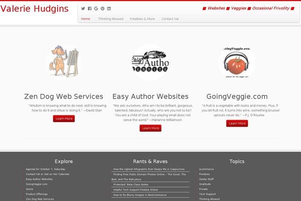 valeriehudgins.com site used Customizr_child