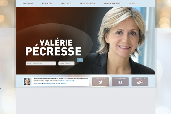 Politician theme site design template sample