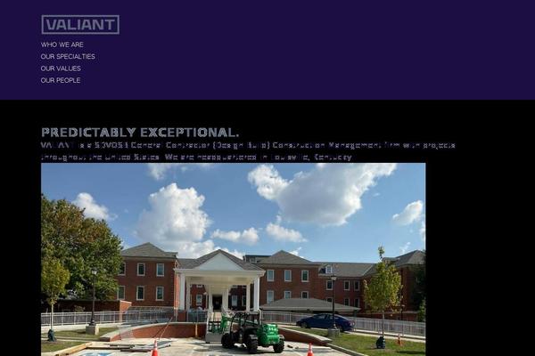 valiantconstruct.com site used Valiant