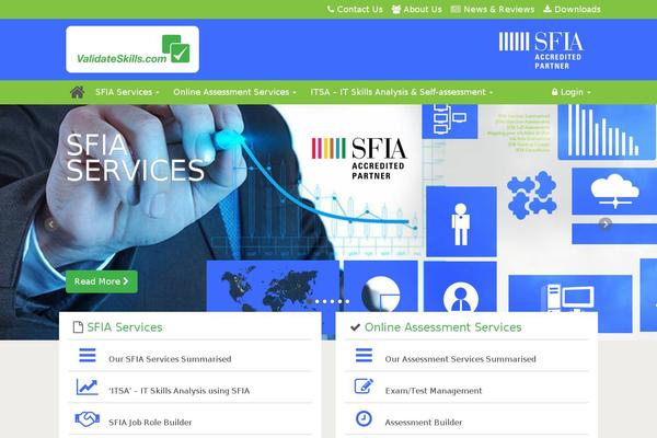 validateskills.com site used Validate-skills