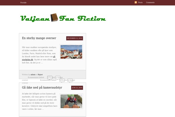 Postcard theme site design template sample