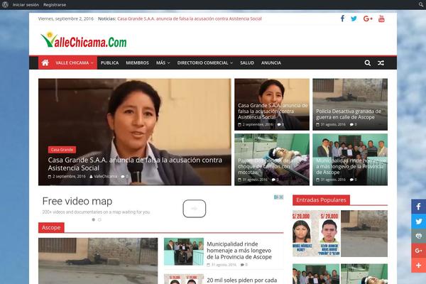 Valenti theme site design template sample