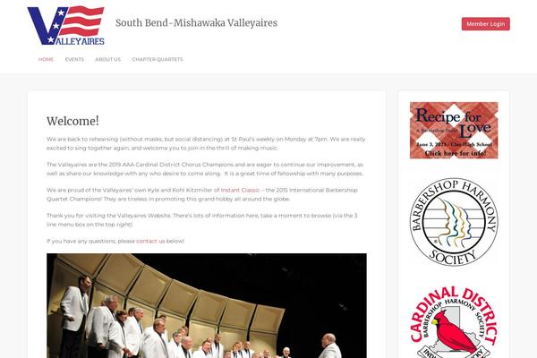 Sparkling_child theme site design template sample