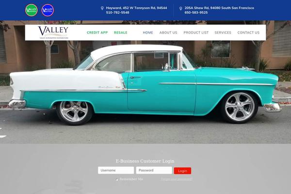 Autoparts theme site design template sample