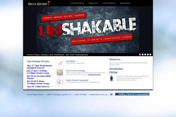 valleychurch.org site used Valley