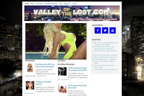 Lifestyle theme site design template sample