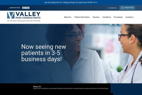 valleypain.org site used Template-e