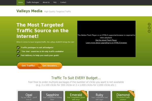 JustLanded theme site design template sample