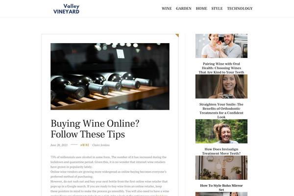 Femme theme site design template sample