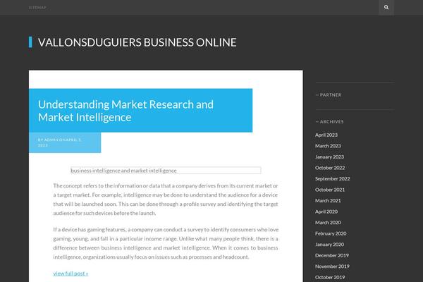 Bloggo theme site design template sample