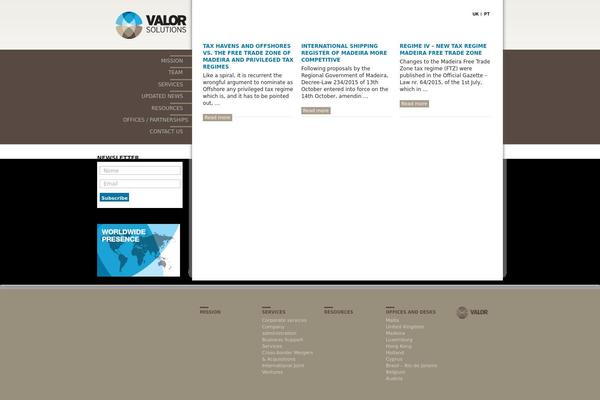 Starkers theme site design template sample