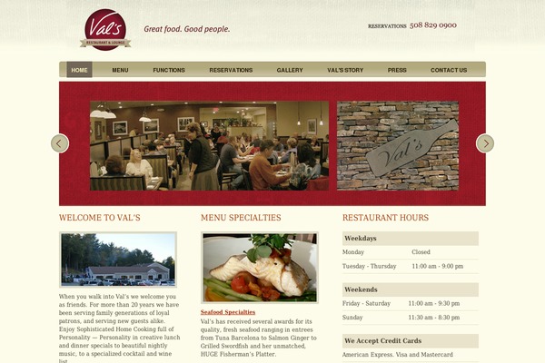 Restaurant theme site design template sample