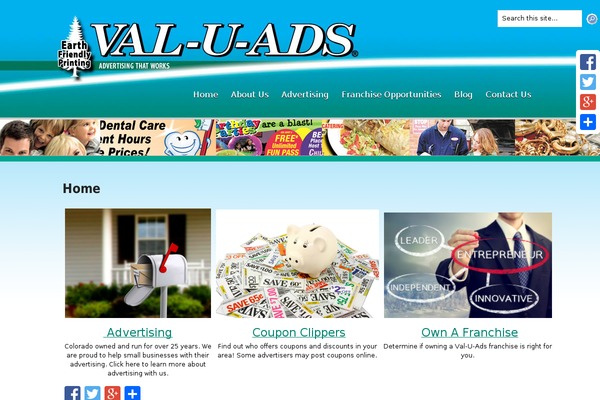 Inspire theme site design template sample