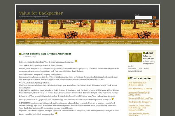 Fallseason theme site design template sample