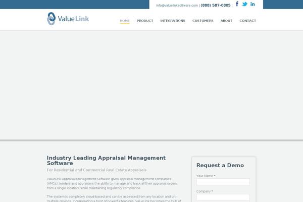 Vanguard theme site design template sample