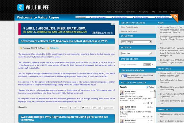 Colorbold theme site design template sample