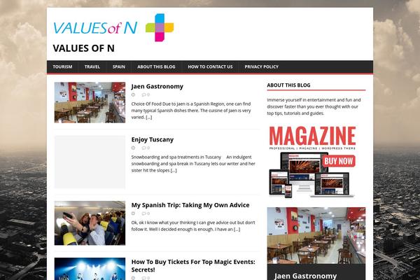 MH Magazine lite theme site design template sample