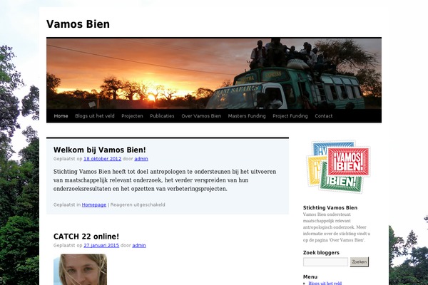 Site using BNS Corner Logo plugin