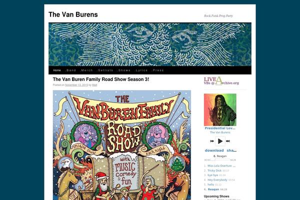 Site using ArtistDataPress plugin