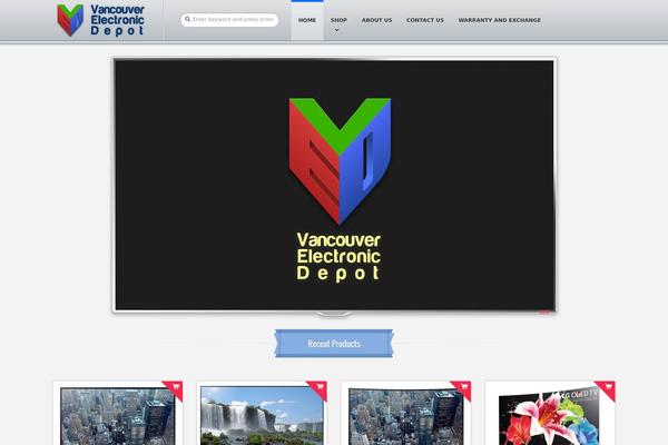 Commerce theme site design template sample