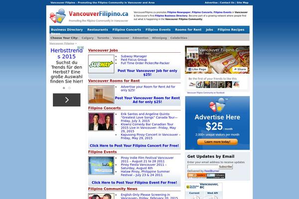 vancouverfilipino.ca site used Filipino