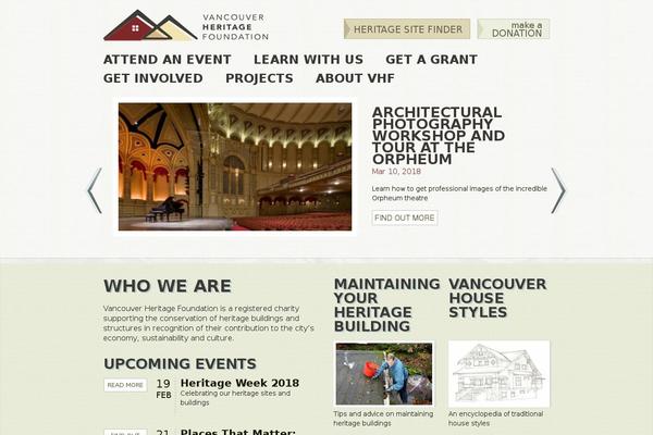 vancouverheritagefoundation.org site used Vhf2016